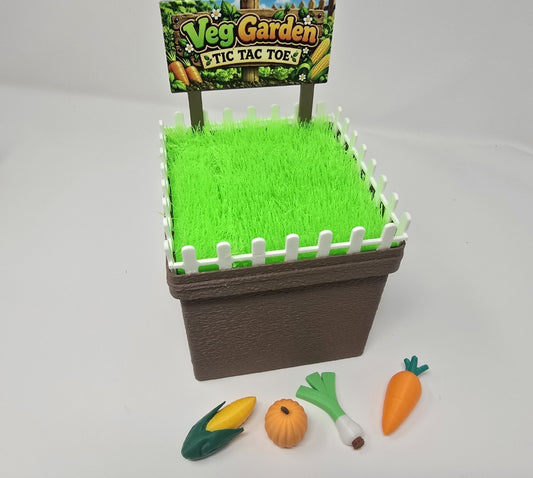 Veg Garden Tic Tac Toe – 3D Printed Garden-Themed Strategy Game