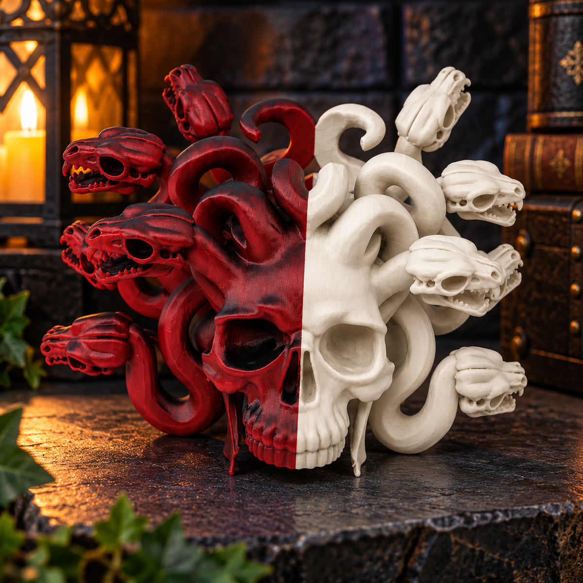 Medusa Skull Dice Tower – 3D Printed Dice Roller