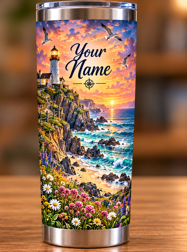 Personalised 20oz Insulated Travel Tumbler – Choose Your Design