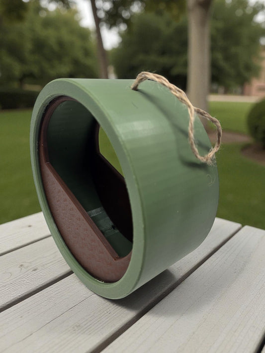 3D Printed Hanging Bird Feeder | Modern Round Garden Feeder