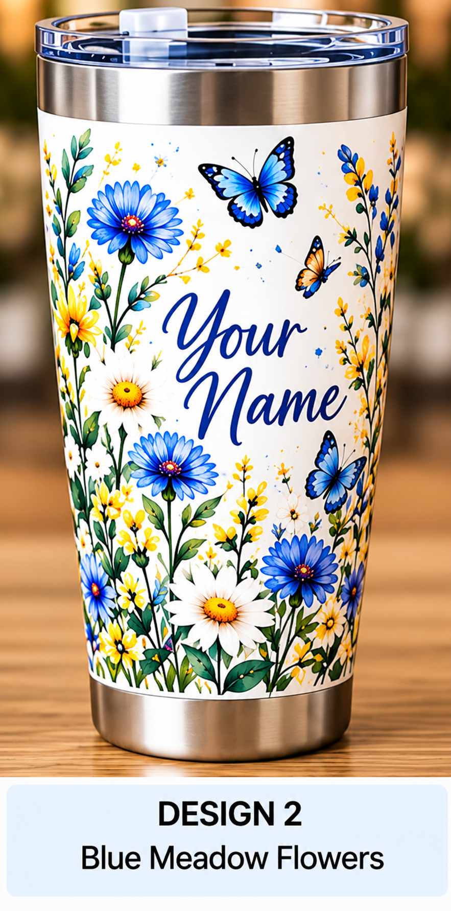Personalised 20oz Insulated Travel Tumbler – Choose Your Design
