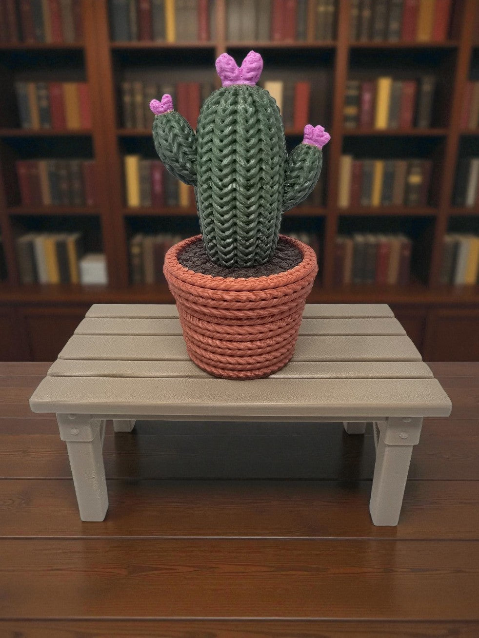 3D Printed Knitted Cactus – The Perfect Plant That Never Dies!