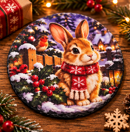Christmas Animal Slate Coasters – 6 Festive Designs