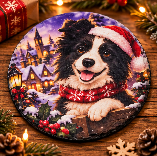 Christmas Animal Slate Coasters – 6 Festive Designs