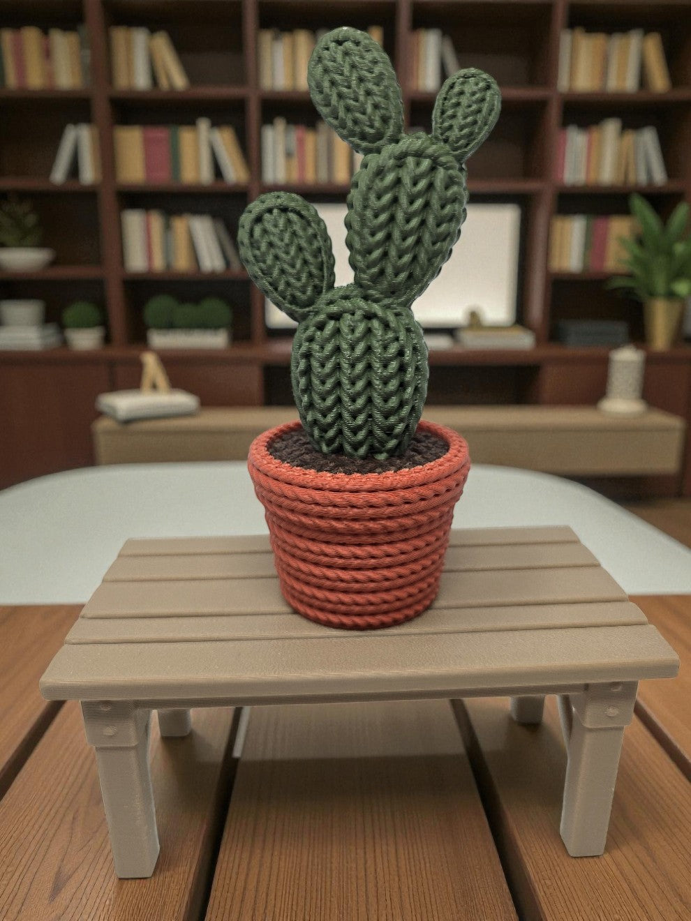 3D Printed Knitted Cactus – The Perfect Plant That Never Dies!
