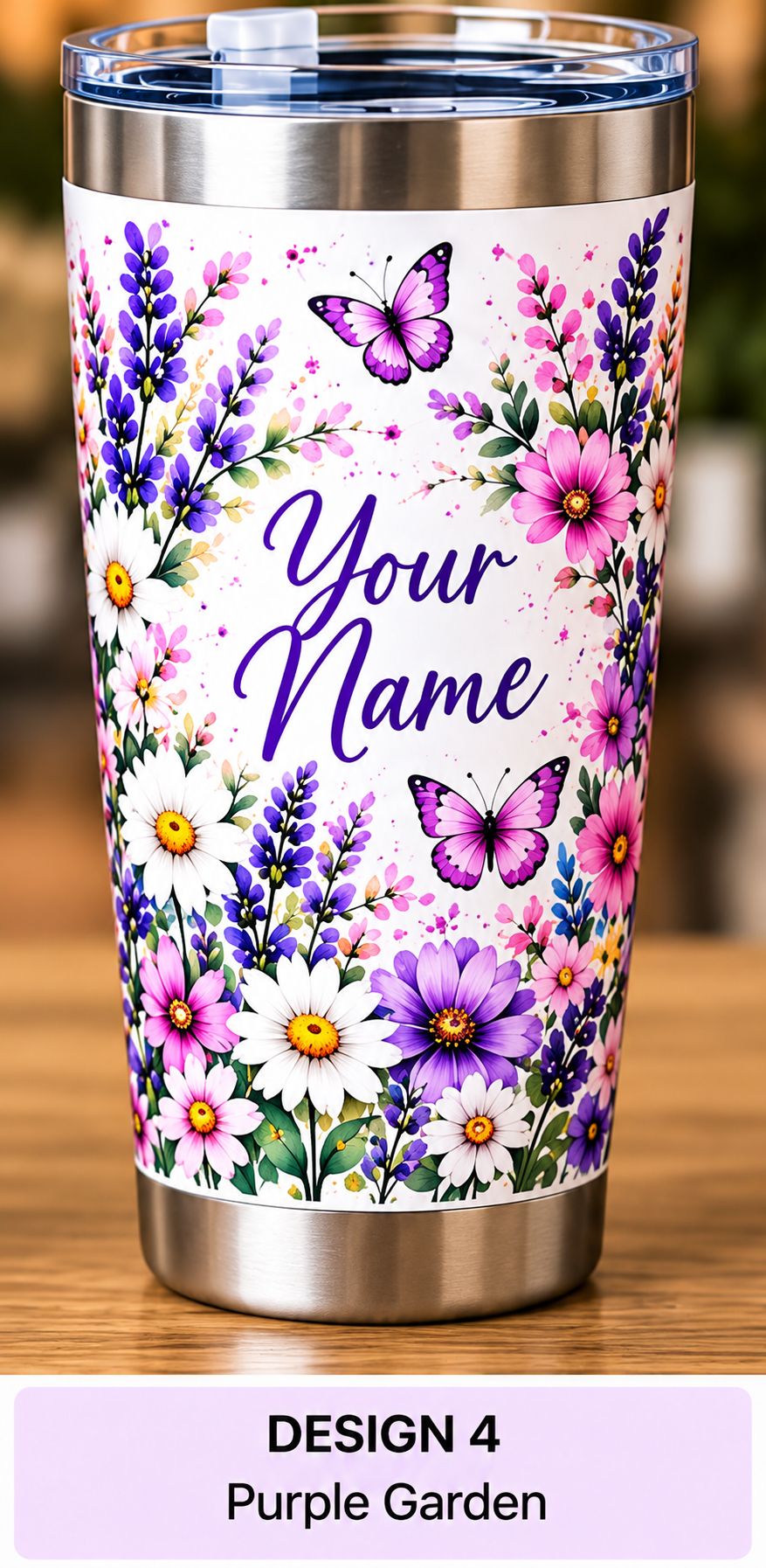 Personalised 20oz Insulated Travel Tumbler – Choose Your Design
