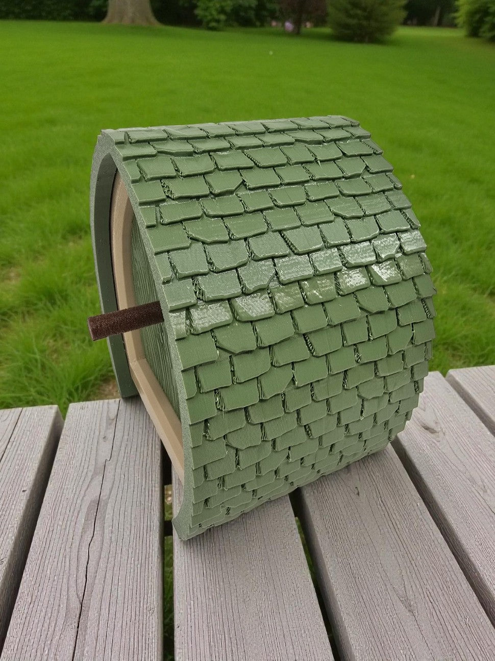 3D Printed Woodland-Style Birdhouse | Durable Outdoor Bird House | Unique Garden Decor