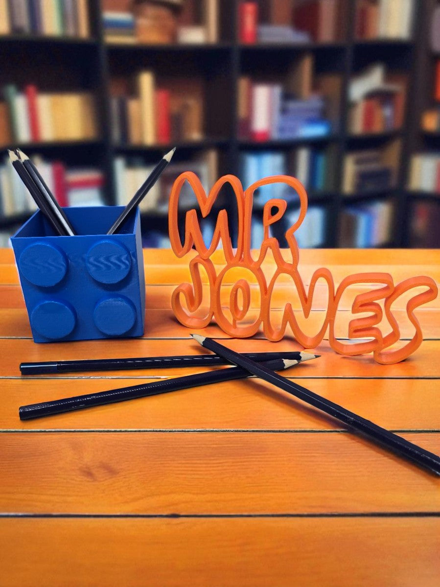 Personalised 3D Printed Nameplate – Custom Desk Sign for Teachers, Office, or Gifts | Classroom Decor | Needful Prints