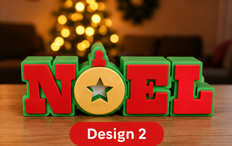 Merry Christmas Signs – 3D Printed Festive Decorations