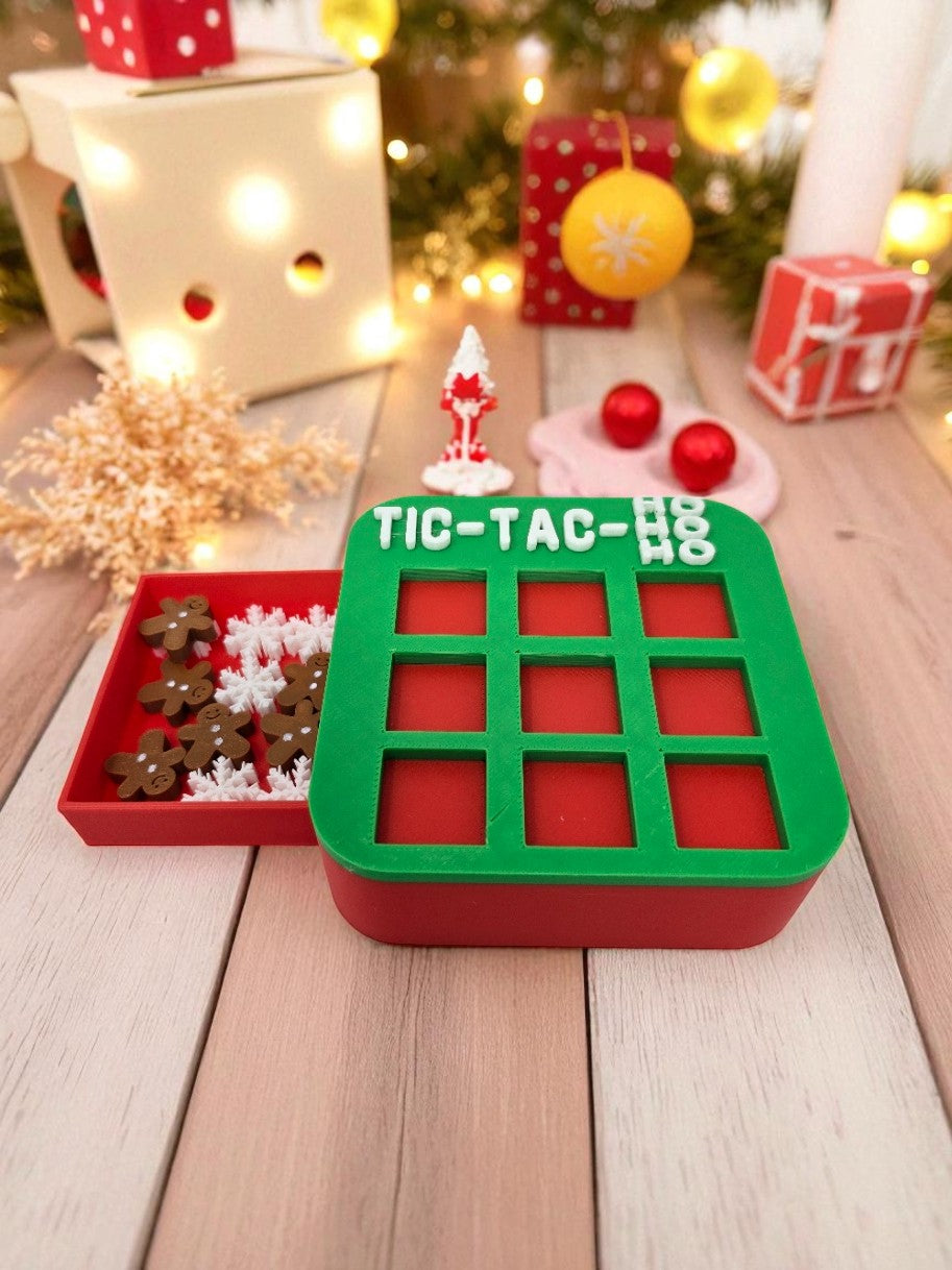 Christmas Tic-Tac-HoHoHo – 3D Printed Festive Game