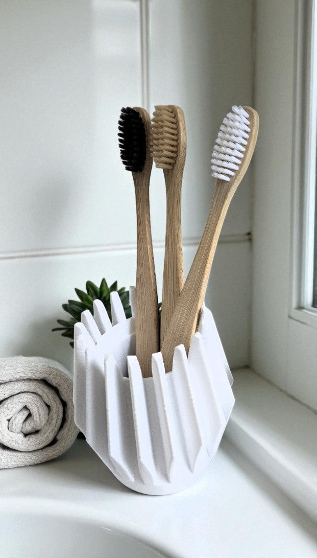 3D Printed Bathroom Set – Soap Dish, Toothbrush Holder & Soap Dispenser Sleeve