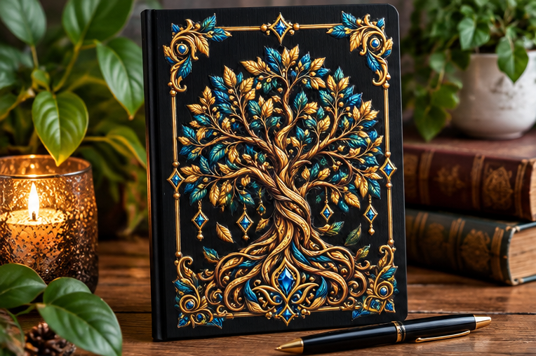 Decorative A5 Hardback Journals – Fantasy, Nature & Christmas Designs